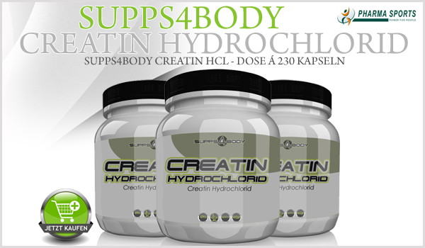 SuppsBody Creatin HCL - Dose á 230 Kapseln