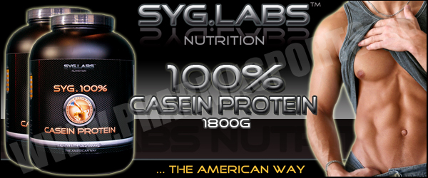 SygLabs 100% Casein Protein zum Muskelaufbau