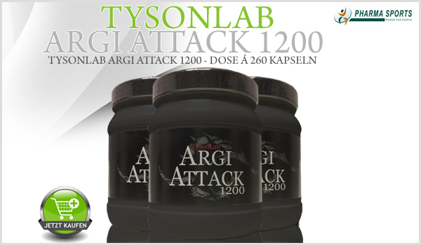 TysonLab Argi Attack 1200 - Dose á 260 Kapseln