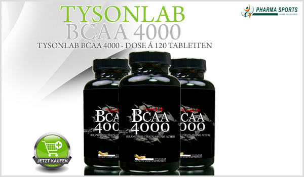 TysonLab BCAA 4000 - Dose á 120 Tabletten