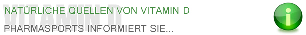 Natürliche Quellen von Vitamin D
