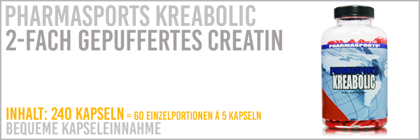 Pharmasports Kreabolic als effektive Alternative zu Weider Maximum Krea-Genic