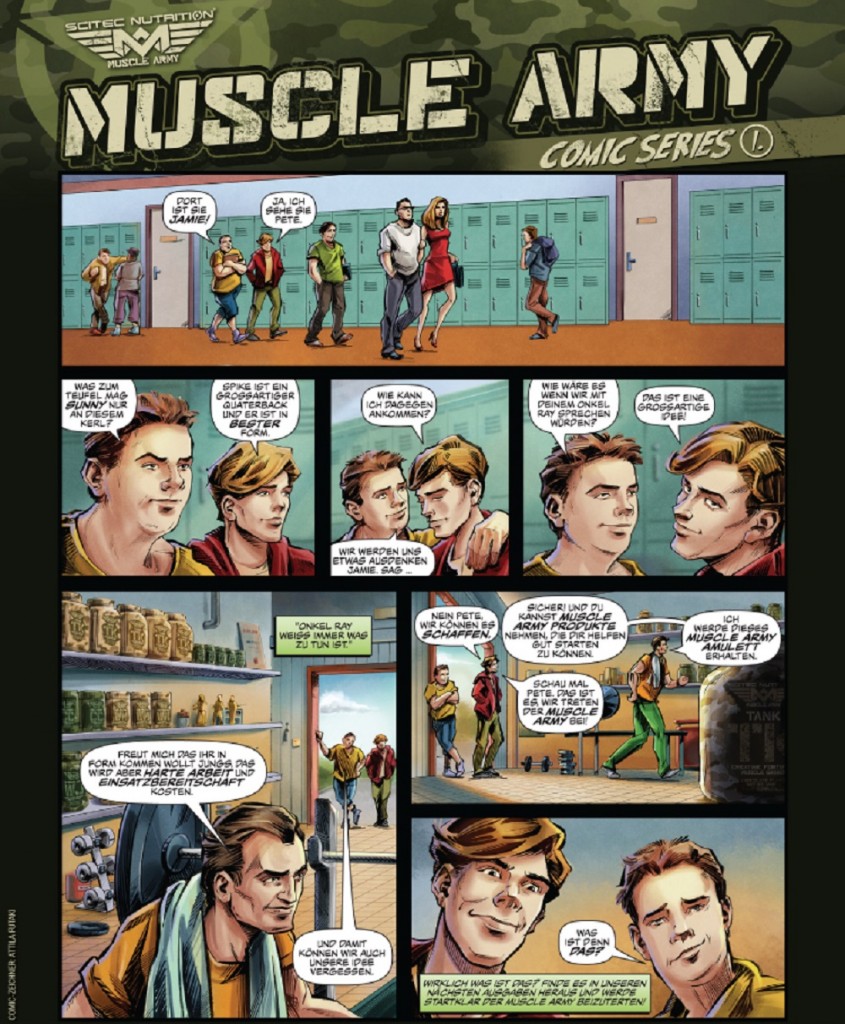 Scitec Nutrition Comic bzw Muscle Army Comic Series