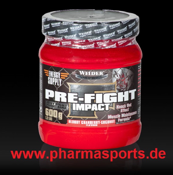 Weider Pre-Fight Impact bei Pharmasports als Probe mit im Packet.