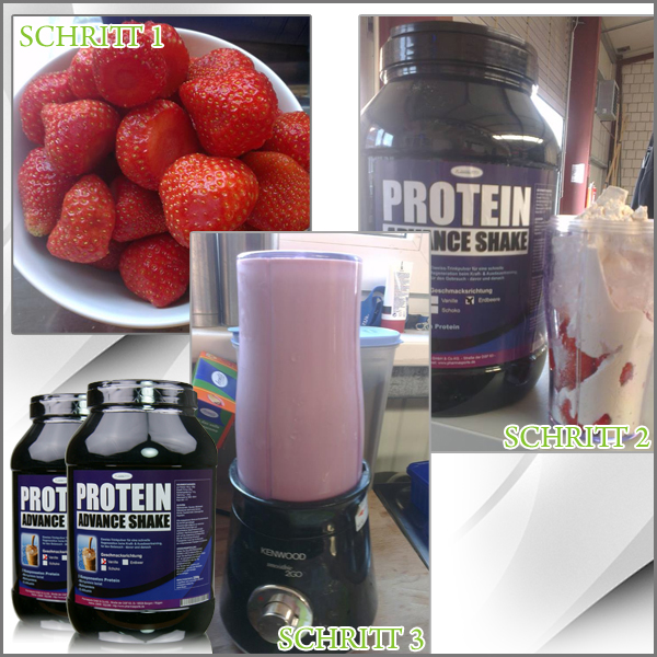 Idealer Erdbeer-Proteinshake für den Sommer! 