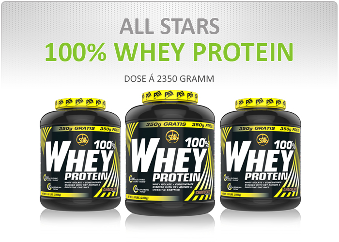 All Stars 100% Whey Protein bei Pharmasports günstig bestellen 
