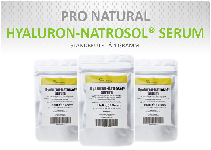 Pro Natural Hyaluron-Natrosol® Serum - Standbeutel á 4 Gramm