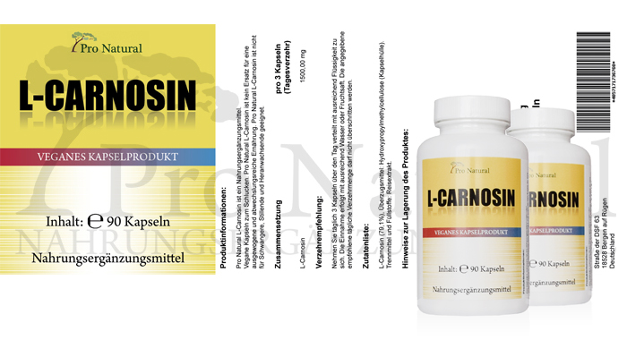 Pro Natural L-Carnosin - Dose á 90 Kapseln