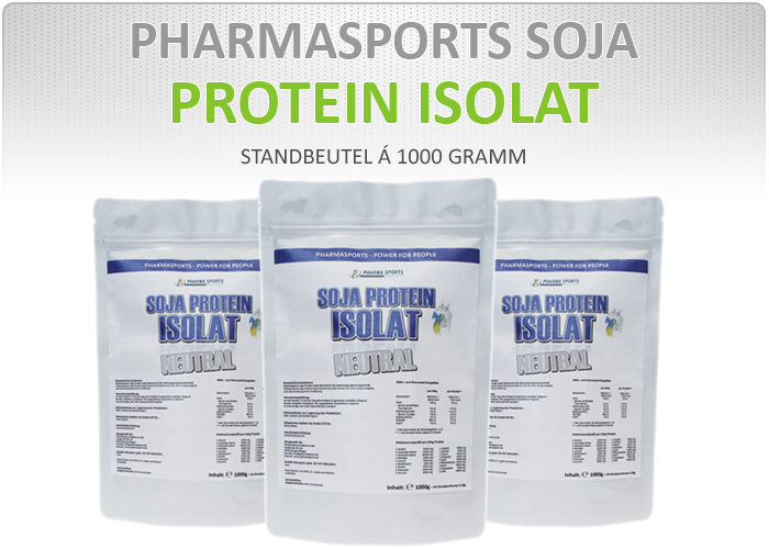 Pharmasports Soja Protein Isolat - Standbeutel á 1000 Gramm