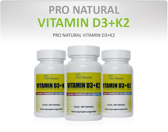 Pro Natural Vitamin D3+K2 Tabletten