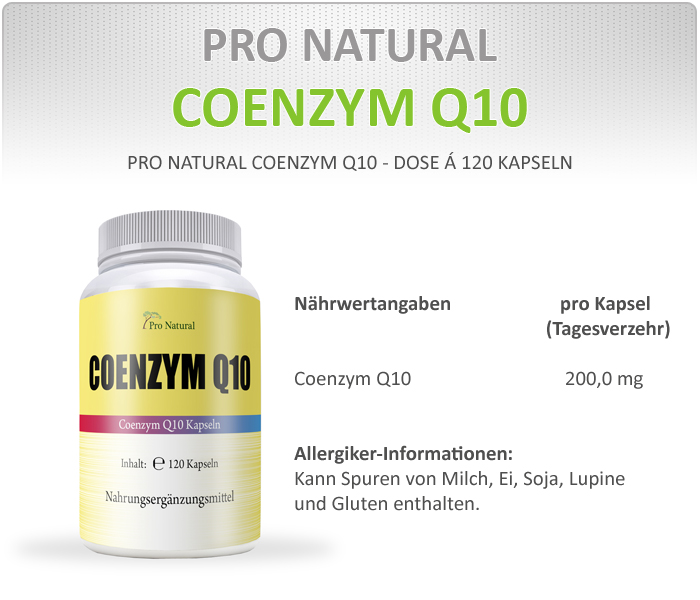 Pro Natural Q10 Informationen 