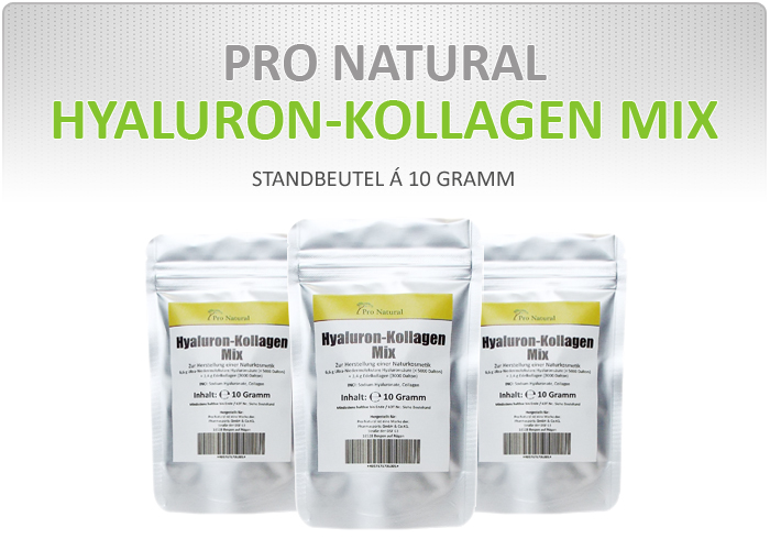 Pro natural Hyaluron-Kollagen Mix - Packung á 10 Gramm