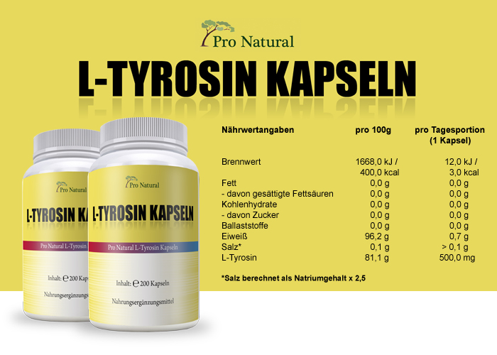 Pro Natural L-Tyrosin Kapseln 