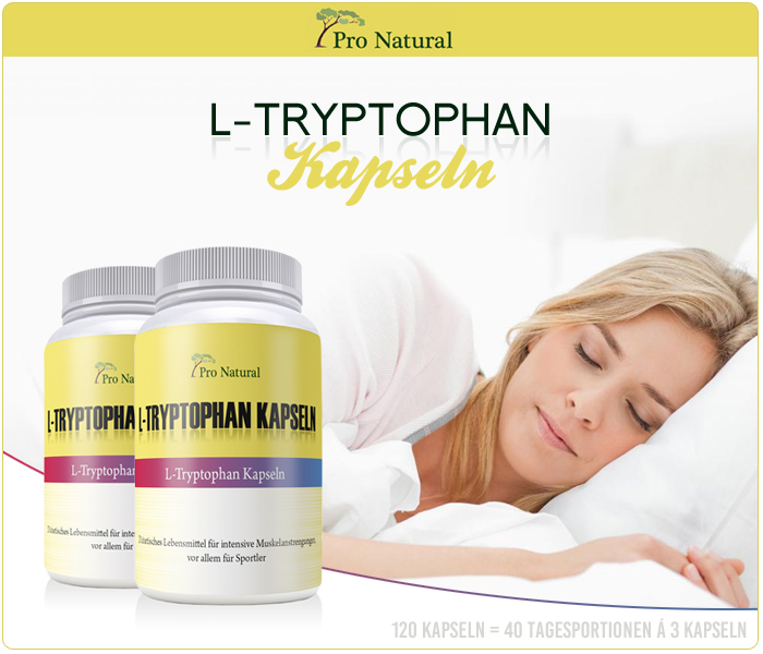 Pro Natural L-Tryptophan Kapseln - Dose á 120 Kapseln 