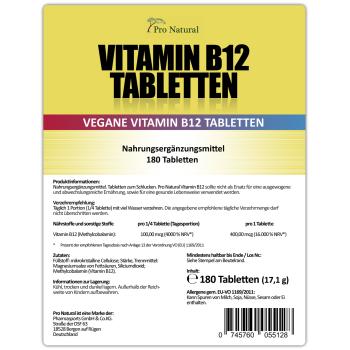 Pro Natural Vitamin B12