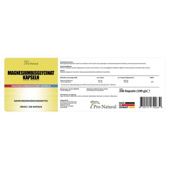 Preview: Pro Natural Magnesiumbisglycinat Kapseln