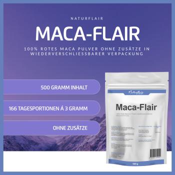 Natur Flair Rotes Maca Pulver
