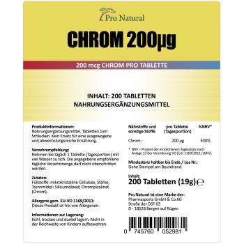 Preview: Pro Natural Chrom 200µg