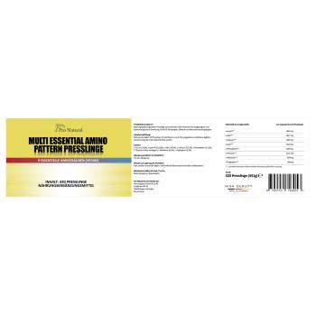 Preview: Pro Natural Multi Essential Amino Pattern Presslinge