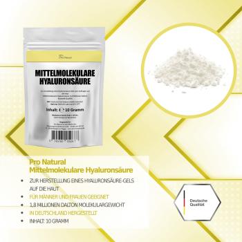 Pro Natural Mittelmolekulare Hyaluronsäure 10g