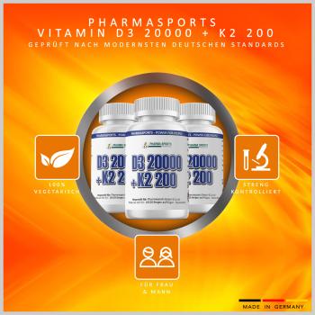 Pharmasports Vitamin D3 20000 + K2 200