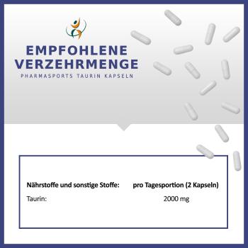 Preview: Pharmasports Taurin Kapseln