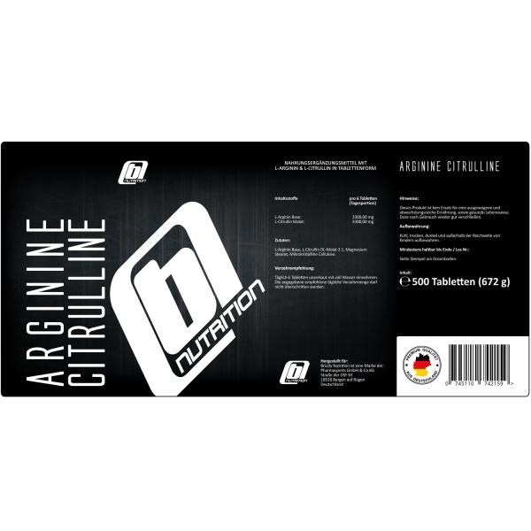 Brizzly Nutrition Arginine Citrulline