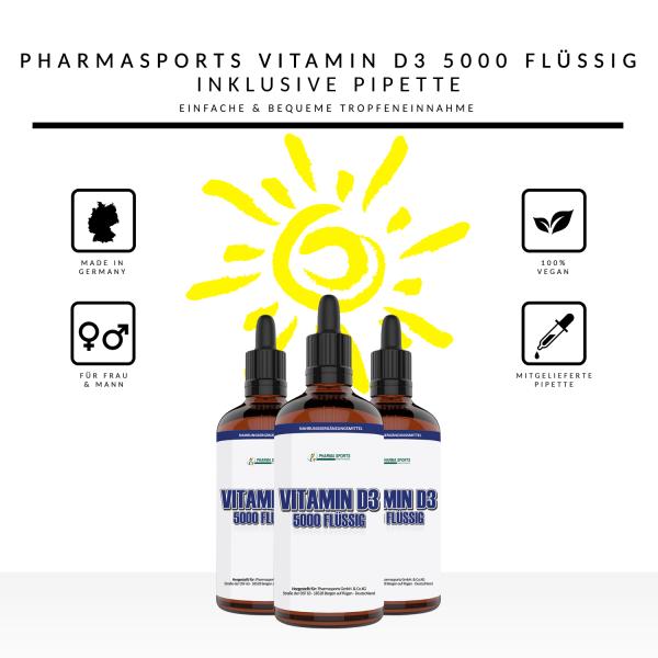 Pharmasports Vitamin D3 5000 Flüssig