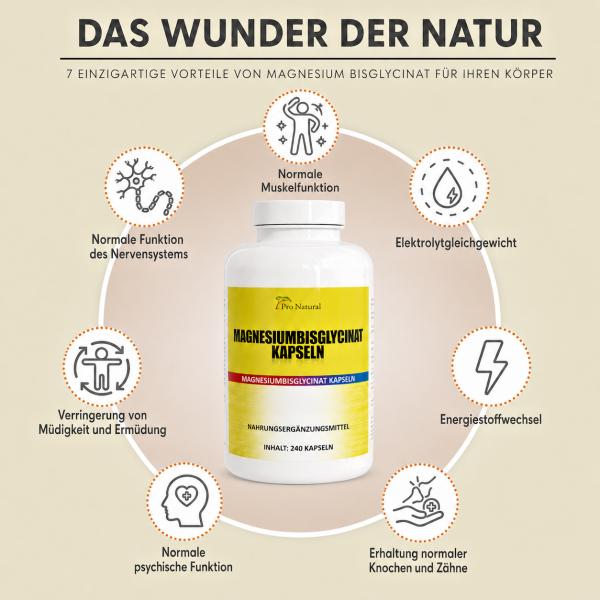 Pro Natural Magnesiumbisglycinat Kapseln