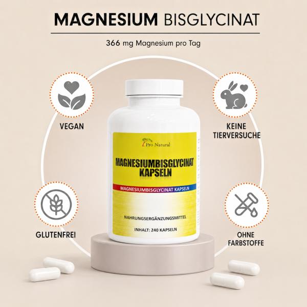 Pro Natural Magnesiumbisglycinat Kapseln