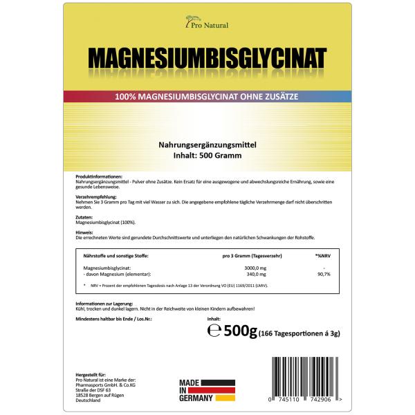 Pro Natural Magnesiumbisglycinat