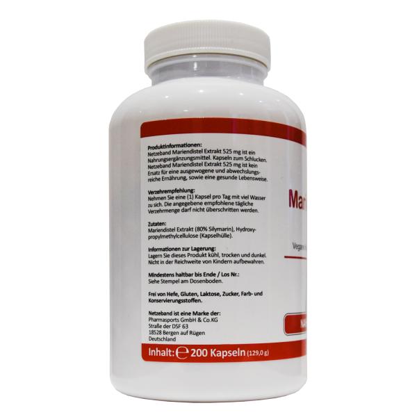 Netzeband Mariendistel Extrakt 525mg