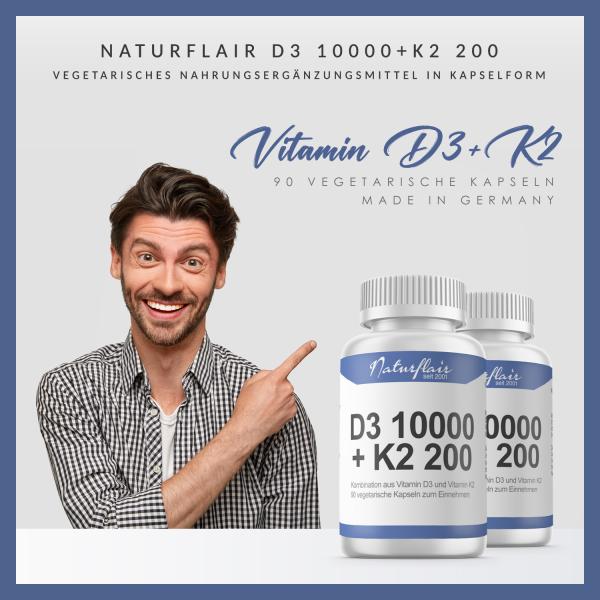 Naturflair D3 10000 + K2 200