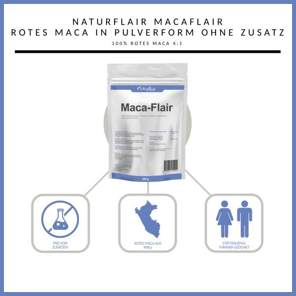 Natur Flair Rotes Maca Pulver