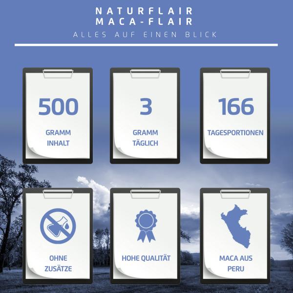 Natur Flair Rotes Maca Pulver