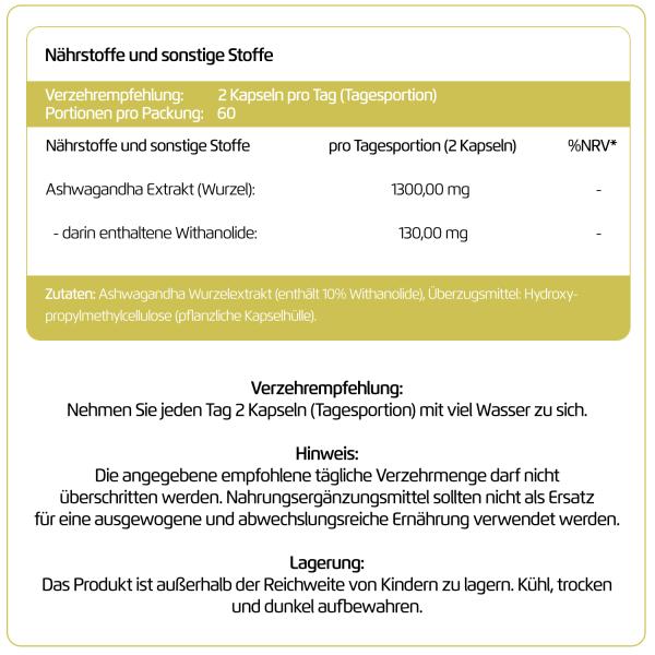 Pro Natural Ashwagandha Extrakt