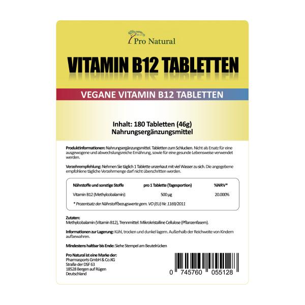Pro Natural Vitamin B12
