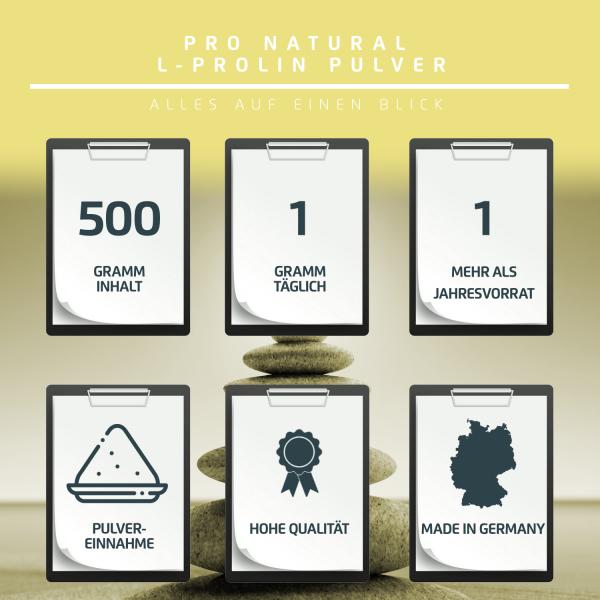 Pro Natural L-Prolin Pulver