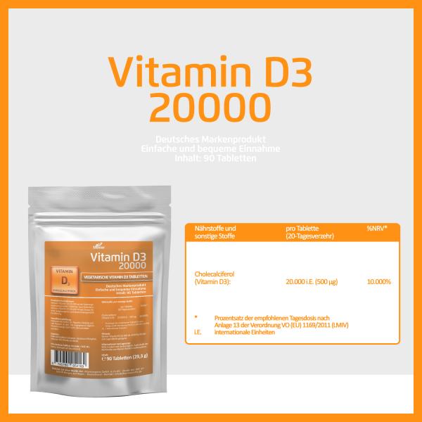 Steiner Vitamin D3 20.000 Steiner Vitamin D3 20.000