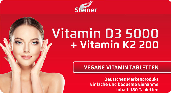 Steiner Vitamin D3 5000 + K2 200