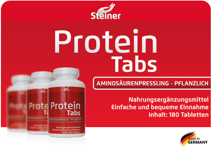 Steiner Protein Tabs - wertvolle Proteine (Eiweiß) in Tablettenform