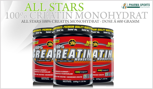 All Stars 100% Creatin Monohydrat - Dose á 600 Gramm