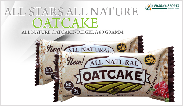 All Stars All Nature Oatcake- Riegel á 80 Gramm 