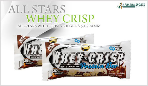 All Stars Whey Crisp - Riegel á 50 Gramm 