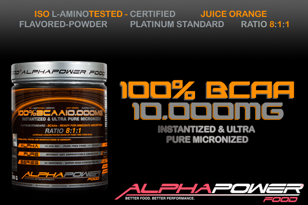 Alphapower Food 100% BCAA 10.000mg 8:1:1 im Detail