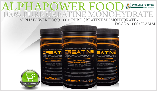 Neu im Creatin Sortiment - Alphapower Food 100% Pure Creatine Monohydrate