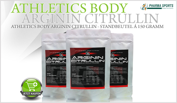 Athletics Body Arginin Citrullin - Standbeutel á 150 Gramm
