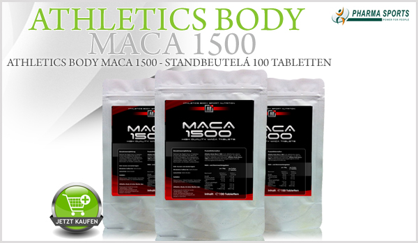 Athletics Body Maca 1500 als nächstes Maca-Supplement bei Pharmasports