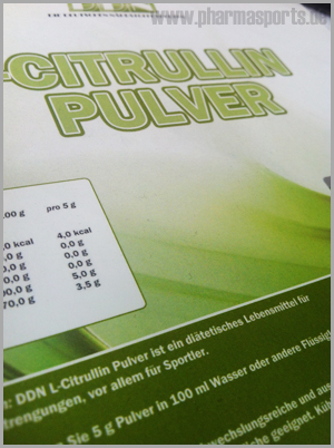 DDN L-Citrullin Pulver - reines L-Citrullin Pulver