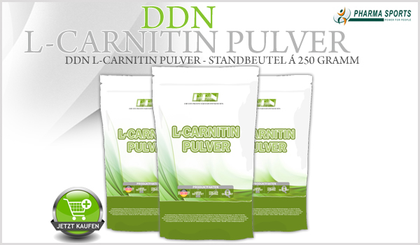 DDN L-Carnitin Pulver auch ab sofort bei Pharmasports